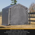 thumbnail image 3 of ShelterLogic 10' x 10' x 8' Gray Replacement Cover, 3 of 4