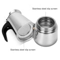thumbnail image 4 of Electric coffee maker,Filter Pot European Pot European Coffee Stainless Steel Coffee Mocha Stove Espresso Maker Portable Mocha Coffee Maker Stove Espresso Filter Portable Mocha Stove Siuke, 4 of 5