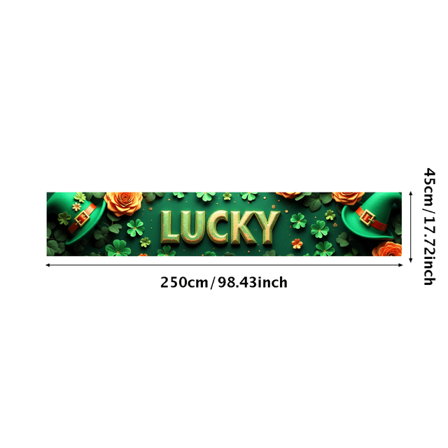 St Patricks Day Backdrop Banner Shamrock Decorations Irish Luck Party Background Flower Props Green Hat Festival Decor Gift Events Photography
