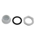 thumbnail image 2 of Unique Bargains 5pcs GLW-M25 Nylon Threaded Cable Gland Cap Round Screw-in Cover Gray w Washer, 2 of 3