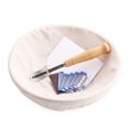 thumbnail image 2 of Boyijia Forme Ronde Panier à Pain Levain Prouvant Récipient Pâte Métallique Racleur Sac à Pain Kit, 2 of 7
