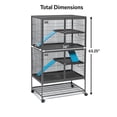 thumbnail image 2 of MidWest Ferret Nation 36"x25"x63.25" Double Unit Small Animal Cage, 2 of 7