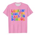 thumbnail image 3 of WEAIXIMIUNG T-Shirts de Sport pour Filles 10-12 Ans Rentrée Scolaire Imprimé Graphique Col Rond Manches Courtes T-Shirt Décontracté d'Été, 3 of 4