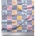 thumbnail image 1 of Soimoi Gray Viscose Chiffon Fabric Text & Cat Animal Print Sewing Fabric Yard 42 Inch Wide, 1 of 5