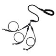 thumbnail image 1 of Djiypn 3 in 1 Durable Nylon Dog Leash with Padded Handle, 360° Swivel No Tangle Climbing Rope Removable Pet Traction Rope, 4.8Ft Lead for Puppy Dogs, Black, 1 of 6
