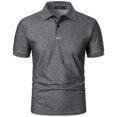 thumbnail image 4 of asjyhkr Golf Shirts for Men Quick drying Performance Short Sleeve Moisture-Wicking Workout Collared Shirts, 4 of 5