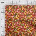 thumbnail image 2 of oneOone Rayon Red Fabric Tropical Fabric For Sewing Printed Craft Fabric By The Yard 56 Inch Wide, 2 of 5