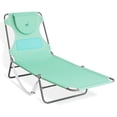 thumbnail image 2 of Ostrich Chaise Lounge Folding Sunbathing Poolside Beach Chair (3 Pack), 2 of 12