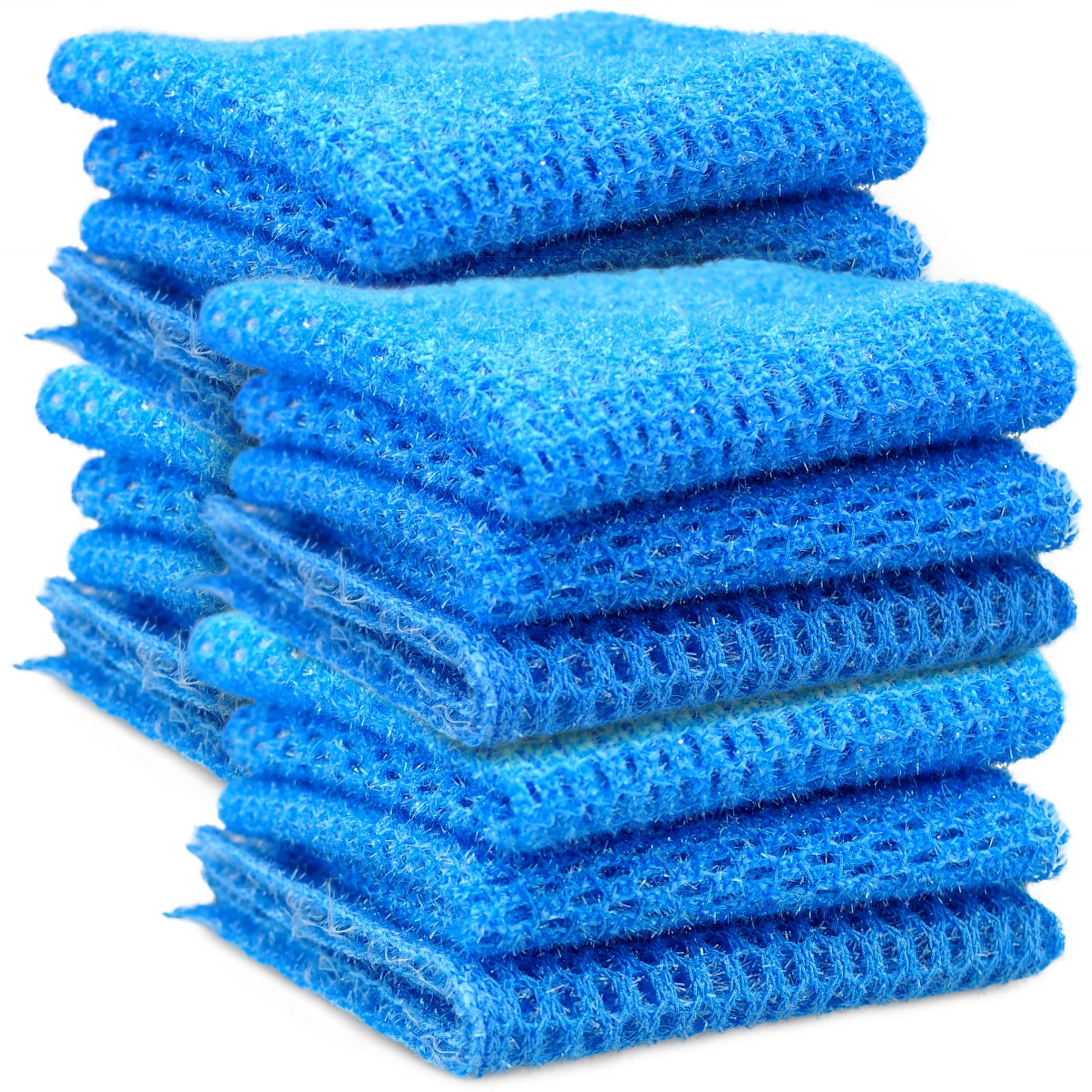 Non-Scratch Dish Scrubbers for Cleaning Dishes & Kitchen - Replace Kitchen Sponges with Non-Abrasive Scrubbing Pads - Scouring Pa