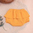 thumbnail image 2 of Dresses For Teens Linen Blended Cute Flower Triangle Culottes Solid Toddler Dress Yellow -, 2 of 3