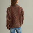 thumbnail image 4 of LOVZFMLL Chandails pour Femmes, Col Roulé Côtelé Chandail Mode Décontracté Ample Manches Longues Hauts Chauds Automne Hiver Vêtements, 4 of 7