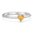 thumbnail image 1 of Bague Pierre de Naissance Cœur - Citrine (Novembre), 1 of 6