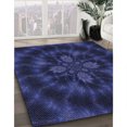 thumbnail image 3 of Ahgly Tapis d'Intérieur Lavable en Machine Carré Bleu Nuit, 3 Pieds Carré, 3 of 7