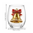 thumbnail image 3 of CQCYD Christmas Glass, 15oz/420ml Cute Christmas Collection Commemorative Drinking Glass, Large Capacity 2D Holiday Glassware for Dining Table Party Decor Christmas Gift for Family Friends, 3 of 8