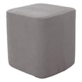 thumbnail image 2 of Housses de Pouf Repose-Pieds Carrées Housse de Tabouret Décorative - Gris, 2 of 7