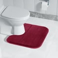 thumbnail image 3 of Bathroom Rugs and Mats Sets,Foam Bath Mat U Shape Toilet Mats Bathroom Rugs Soft Comfortable Water Drying Absorption Non-Slip Thick Machine Washable Easier to Dry Dark, 3 of 7