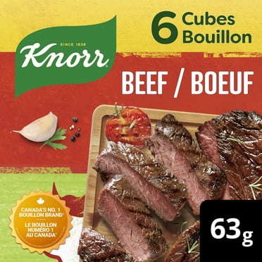 Knorr Beef Bouillon Cubes, Rich Broth Flavour, 63 g (6‑Cube Pack)