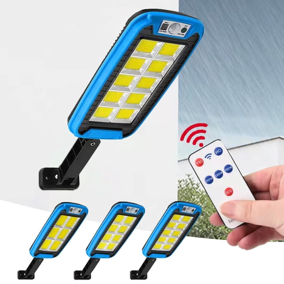 Iumwxz Appareils Domestiques Intelligents Rue Ip65 du Crépuscule au Da-Wn avec Capteur de Mouvement Led Sécurité Flo-Od pour Stationnement Télécommande avec 240 Perles de Lampe Cob Écoénergétique Plastique Bleu Magasinage en Ligne