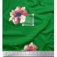 thumbnail image 1 of Soimoi Cotton Poplin Fabric Square & Floral Artistic Decor Fabric Printed Yard 56 Inch Wide, 1 of 1