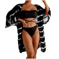thumbnail image 1 of Birdeem Womens Sexy High Breast Contrast Solid Bikini Set Swimsuit Sets, 1 of 8