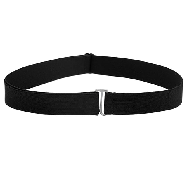 Women Invisible Belt Elastic Stretch Waist Belt with Flat Buckle