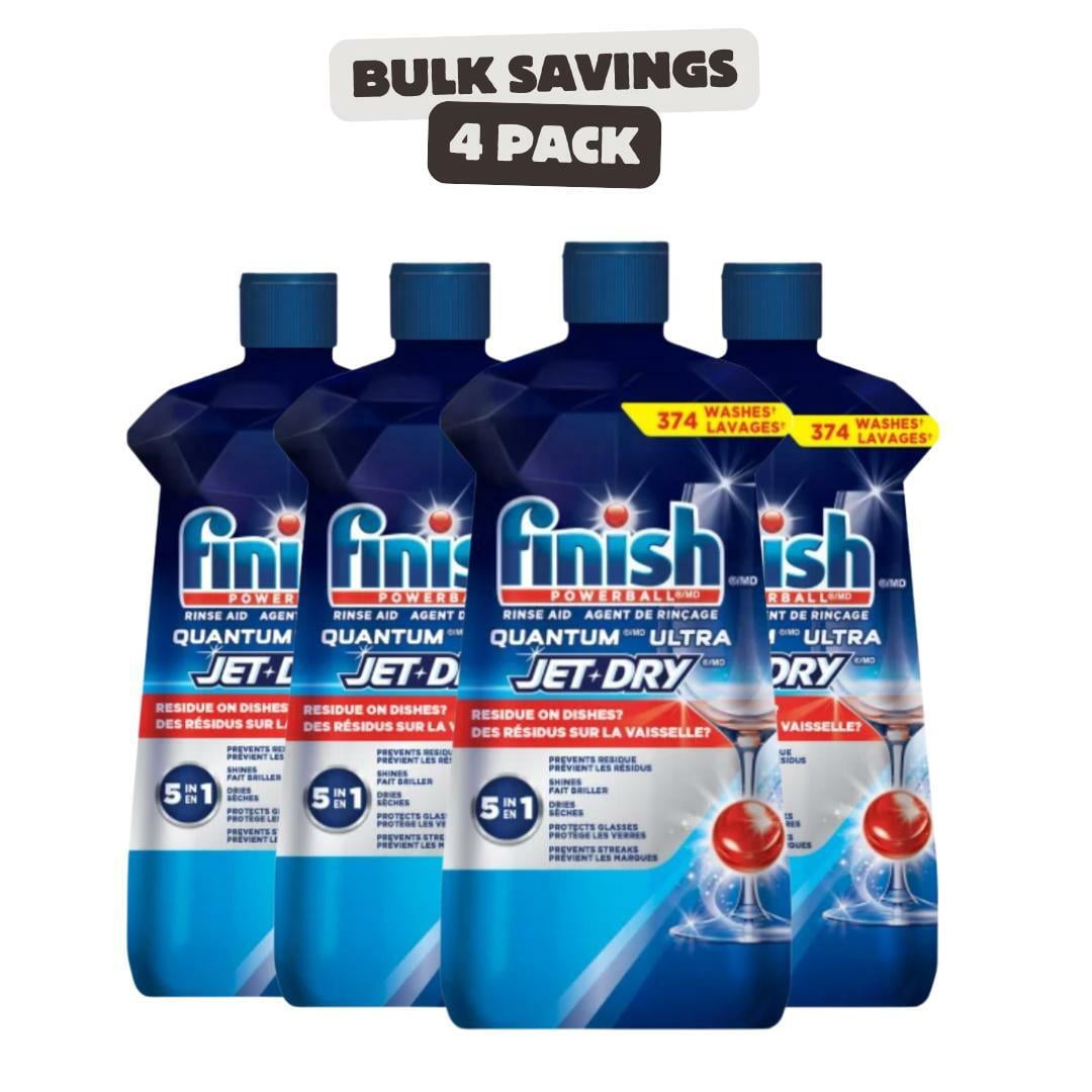 (Pack of 4) Finish Jet-Dry Quantum Rinse Aid