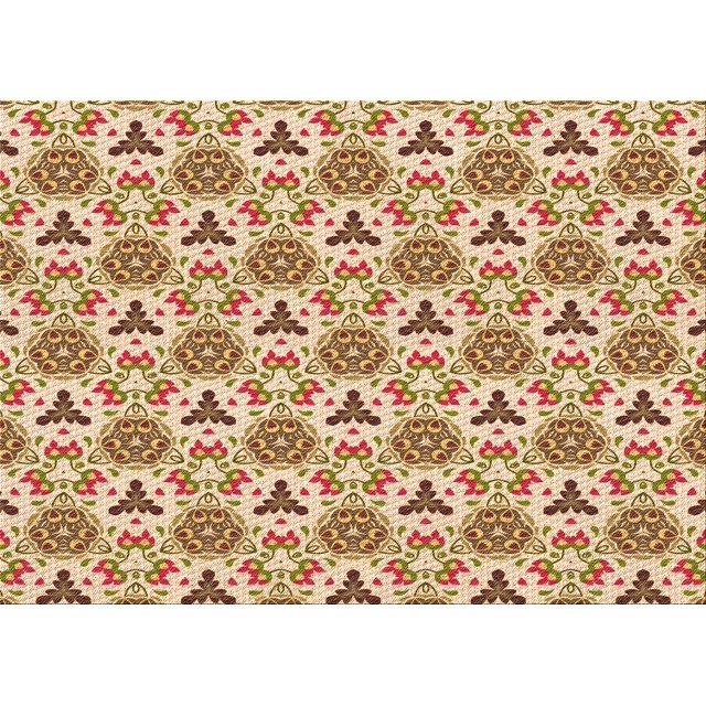 Ahgly Company Tapis d'Intérieur Rectangulaires Transitionnels Rouges Lavables à la Machine, 4 Pieds x 6 Pieds