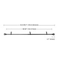 thumbnail image 2 of Nancy Adjustable Metal Single Curtain Rod 48" to 84"-Black, 2 of 7