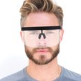 thumbnail image 3 of Baohd Grande Visière Coupe-Vent Demi-Visage Protection Anti-UV Miroir Lunettes de Soleil Rétro Protecteur, 3 of 6