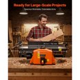 thumbnail image 4 of KFFKFF Spiral Benchtop Jointer, 8 Inch, 2 HP 8500 RPM Bench Top Wood Jointer, with 18-Blade Spiral Cutterhead, Extendable Cast Aluminum Table, Up to 1/8 in Depth, 4 of 9