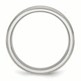 thumbnail image 2 of Stainless Steel Ridged Edge 6mm Satin and Polished Band Size 11.5, 2 of 6
