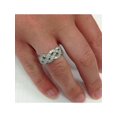 thumbnail image 4 of 1ct Vintage Style Crossover Diamond Fashion Ring 14K Infinity White Gold, 4 of 4