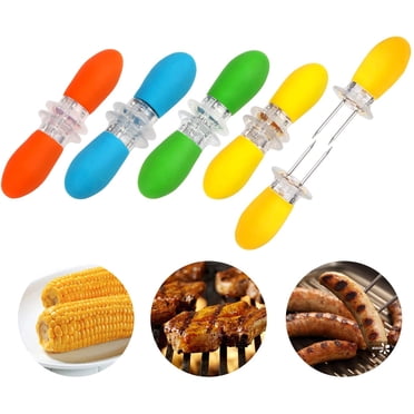 Porte-maïs, Porte-Épis de Maïs en Acier Inoxydable, Brochettes de Maïs en Épi pour la Cuisine à la Maison et le BBQ
