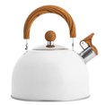 thumbnail image 2 of Whistle Kettle Stovetop Stainless Steel Foldable Handle Kitchen Supplies 2.5L White, 2 of 9