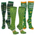 thumbnail image 1 of Unisex Saint Patricks Day Compression Socks 3 Pack Bundle for Men and Women, 1 of 2