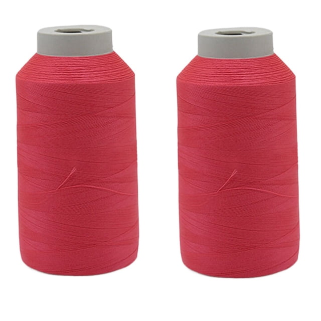 Ngheia 2-Pack Glow in the Dark Embroidery Thread - Fluorescent Sewing Thread for Night Diy, Crafts, Music Festivals, Red