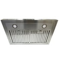 thumbnail image 3 of NOVEL 30 Inch 800 CFM Stainless Steel Wall Mount Range Hood, 3 of 7