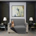 thumbnail image 1 of Housse de Protection Réversible pour Meubles de Chiens et Chats Chaise Marine/gris, 1 of 5