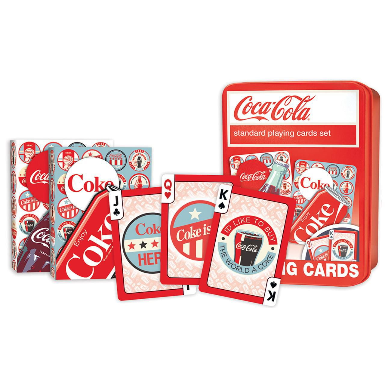 Masterpieces Puzzle Company Coca-Cola Jouer Aux Cartes (Paquet De 2) Dans Une Boîte De Collection