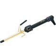 thumbnail image 1 of Hot Tools Professional 0.5" 24K Gold Plated Spring Curling Iron, Black, 1 of 2