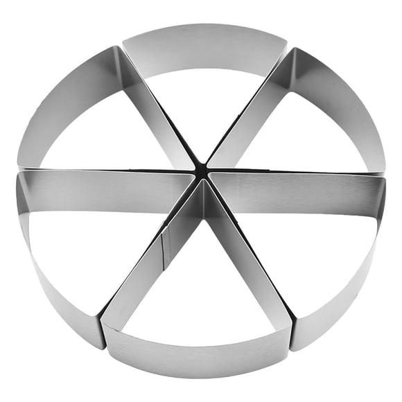TIELUTT Stainless Steel Cake Divider Cake Portion Cutter 6 Grid Round Pancake Splitter Easy To Clean Bake Ware Baking Sheet Set Silicone Baking Mat Sheets Baking Pans Set Glass Silicone Baking Sheets
