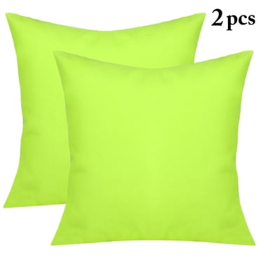 2Pcs Decorative Solid Color Throw Pillow Simple Square Covers Cushion Case Indoor Living Room Outdoor Garden Shell Pillow Case for Car Sofa Bed Couch