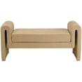 thumbnail image 3 of Meridian Furniture Stylus Banc en Velours Camel, 3 of 7