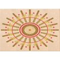thumbnail image 1 of Ahgly Company Tapis d'Intérieur Lavables en Machine, Rectangle Transitionnel Doré Blond Doré, 6' x 9', 1 of 7