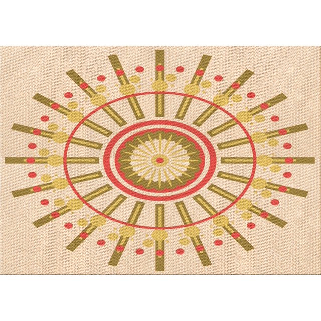 Ahgly Company Tapis d'Intérieur Lavables en Machine, Rectangle Transitionnel Doré Blond Doré, 6' x 9'