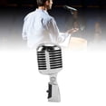 thumbnail image 1 of Microphone de Scène Dynamique à Angle de Prise Cardioïde Ajustable pour Performance KTV, avec Boîtier Moulé sous Pression, Boîtier Insonorisant et Structure à Montage Antichoc, pour Enregistrement en Direct, 1 of 7