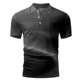 thumbnail image 3 of BOBOGOJP Polo à Manches Courtes pour Homme, Performance, Évacuation de l'Humidité, Polo de Golf Décontracté à Séchage Rapide à Manches Courtes (Noir, TG), 3 of 4