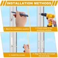 thumbnail image 5 of LoonWear 10 Pack Window Sash Locks, Cam Action White Window Locks, Window Latches with Keeper Diecast, Replacement Sash Locks for Sliding Windows Double Hung Windows(White), 5 of 5