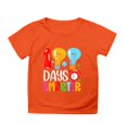 thumbnail image 4 of PMVFHDE Hauts Mignons pour Fille 2025 T-Shirt Robe Filles Hauts d'Été 2025 Maillots de Bain Filles Hauts Garçon et Fille Mode Décontractée Imprimé Col Rond Manches Courtes T-Shirt Haut Orange, 11-12 Ans, 4 of 4