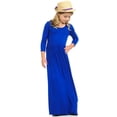 thumbnail image 2 of Robe Longue Décontractée à Fleurs pour Filles à Manches Longues avec Poches, Robes de Vacances, Robe Longue à Manches Longues pour Filles Longueur au Sol, 2 of 5